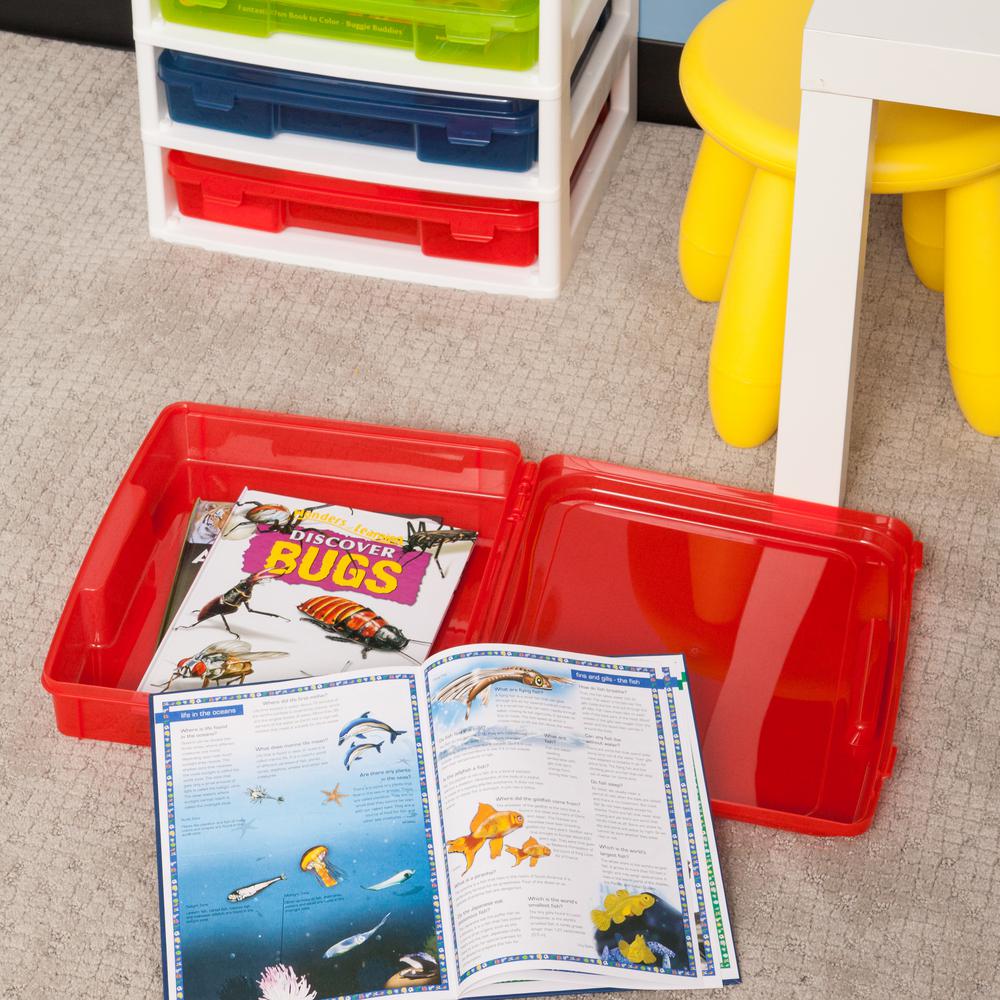 Iris 67 Qt 6 Case Activity Storage Bin In Assorted Colors 150300