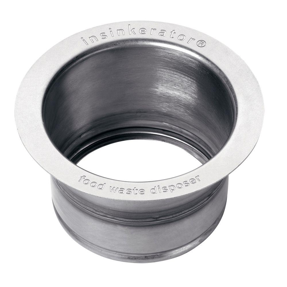 Insinkerator Extended Sink Flange In Stainless Steel For Insinkerator Garbage Disposals