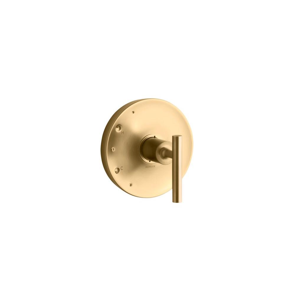 Kohler Purist 1 Handle Rite Temp Valve Trim Kit In Vibrant Modern Brushed Gold Valve Not 1717