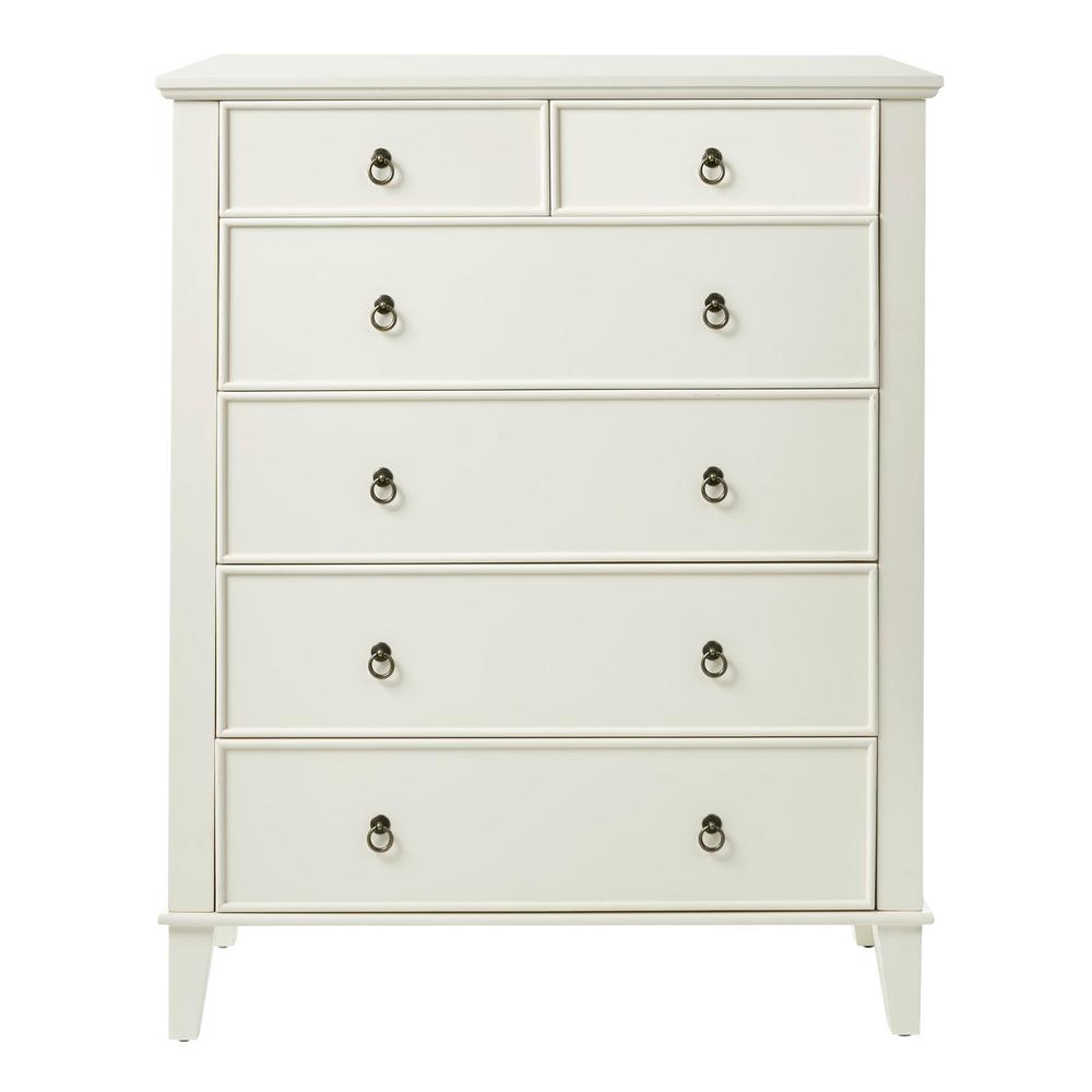 Stylewell Grantley Ivory Wood 6 Drawer Chest Of Drawers 40 In W
