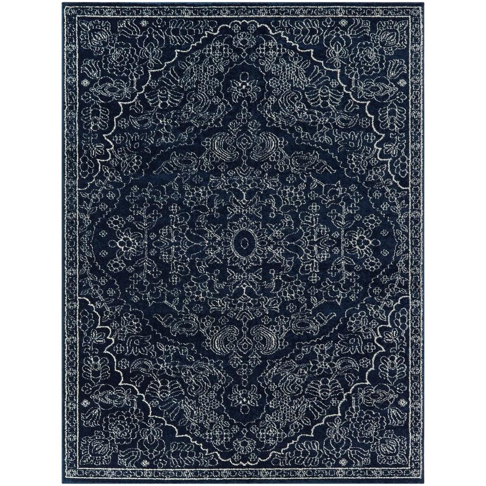 BALTA Telford Navy 7 ft. x 9 ft. Oriental Medallion Area Rug3090556