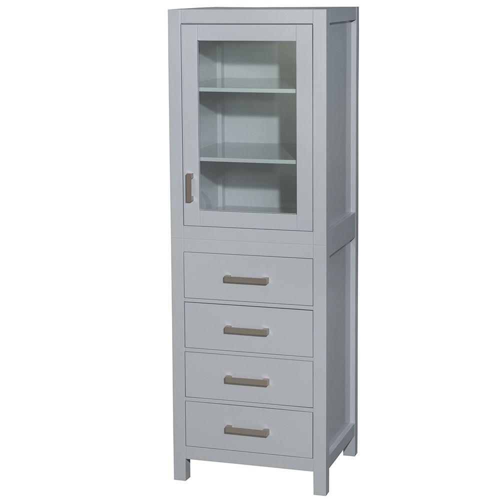 bathroom linen tower cabinet