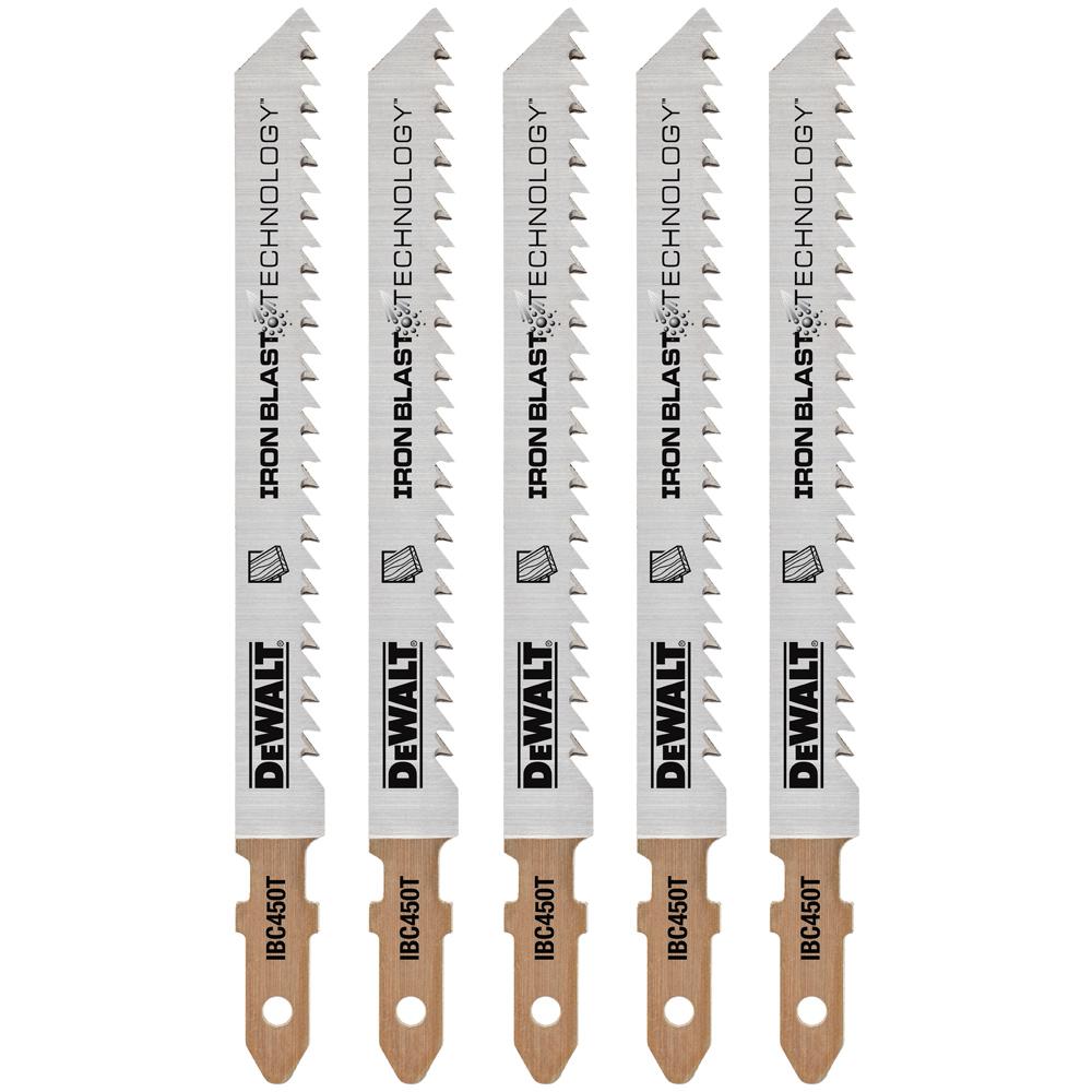DEWALT 4 in. 10 TPI TShank Wood Cutting Jig Saw Blade (5Pack)DWAJTIBC450T5 The Home Depot