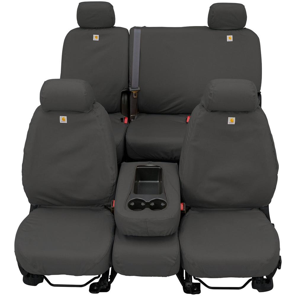 Gravel Covercraft Carhartt SeatSaver Second Row Custom Fit Seat Cover for Select Jeep Cherokee Models Duck Weave SSC8435CAGY