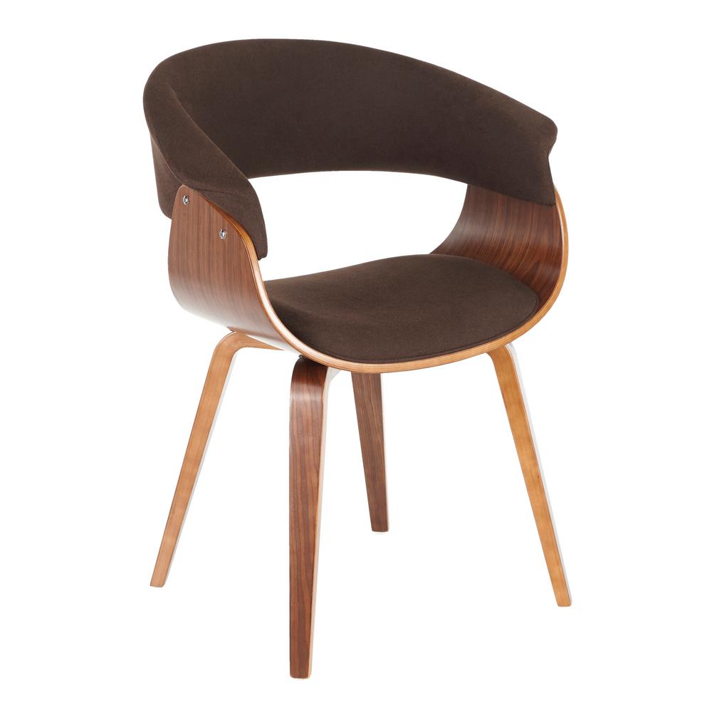 Lumisource Vintage Mod Walnut And Espresso Dining Accent Chair Ch Lumisource Vintage Mod Walnut And Espresso Dining Accent Chair