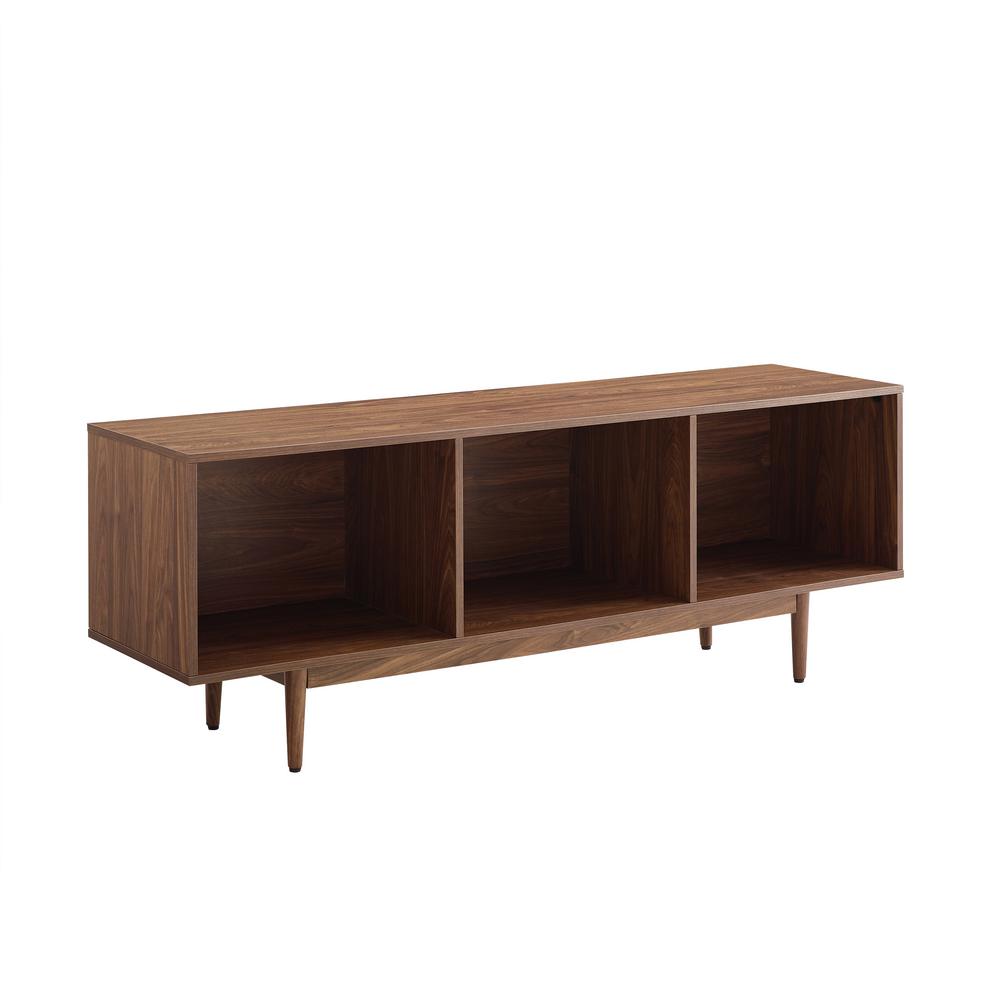 Large Liam Record Storage Console Cabinet Walnut - Crosley