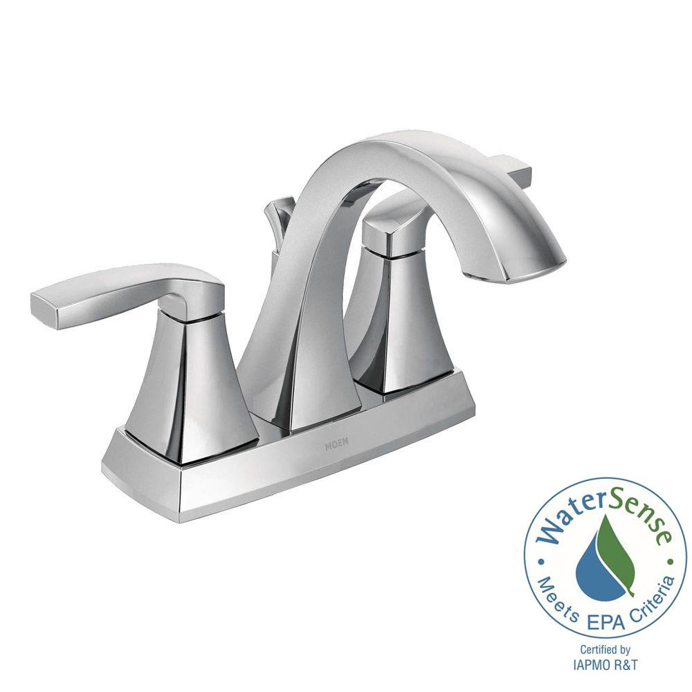 Moen Voss 4 In Centerset 2 Handle Bathroom Faucet Chrome 6901 Moen Voss 4 In Centerset 2 Handle Bathroom Faucet Chrome 6901 The Home Depot