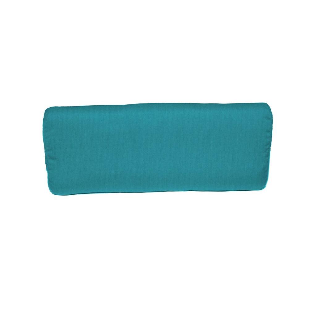 Teal Outdoor Bolster Pillows Outdoor Pillows The Home Depot
