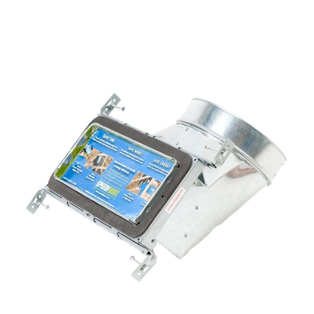 SPEEDI BOOT 4 in. W x 10 in. L to 6 in. Diameter 90Degree Register