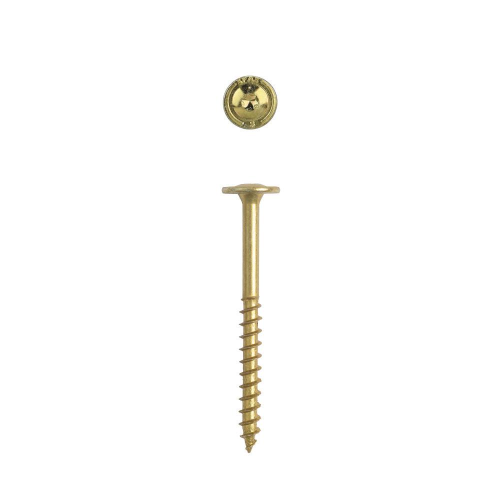 Spax 4581020701525 1//4 x 6 T-Star Drive Washer Head Yellow Zinc PowerLag Screw 50 Pieces per Box