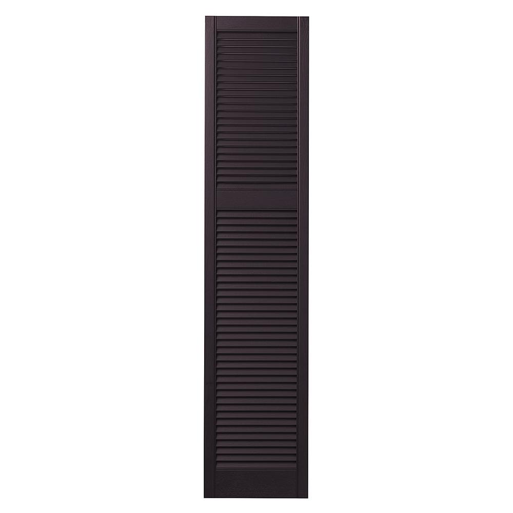Ply Gem 15 in. x 67 in. Cottage Style Open Louvered Polypropylene