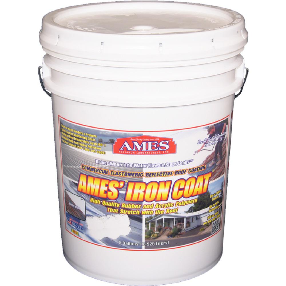 Ames 5 Gal. White Iron Coat Superior Metal Reflective Roof