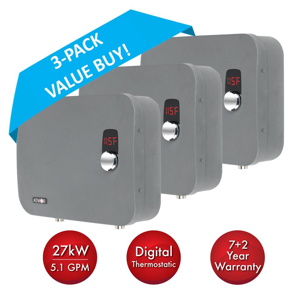 ecosmart 27 kw self-modulating 5.3 gpm electric tankless water