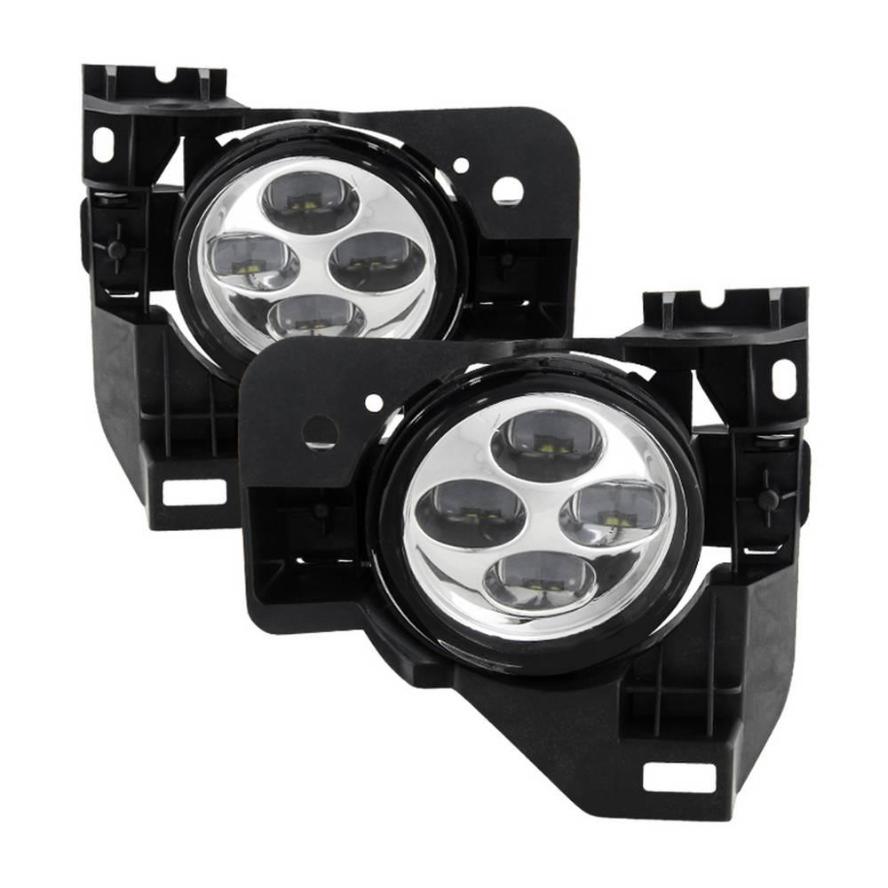 Clear Fog Light Assembly Set For 2016-2019 Nissan Maxima – Left & Right, Black Housing, DOT