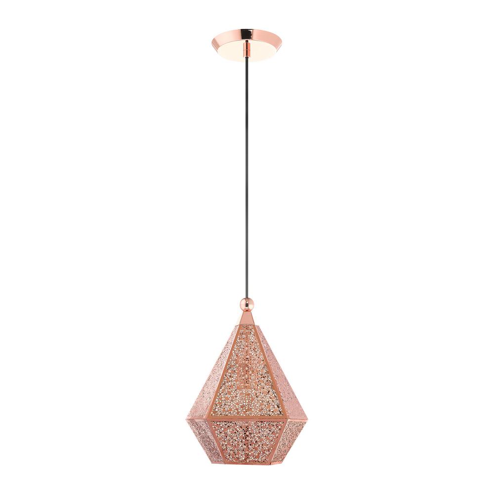 Livex Lighting Aberdeen Small 1 Light Rose Gold Pendant With Metal Shade 48921 86 The Home Depot - Rose Gold Chandelier Lamp Shade Livex Lighting Aberdeen Small 1 Light Rose Gold Pendant With Metal Shade 48921 86 The Home Depot - Rose Gold Chandelier Lamp Shade