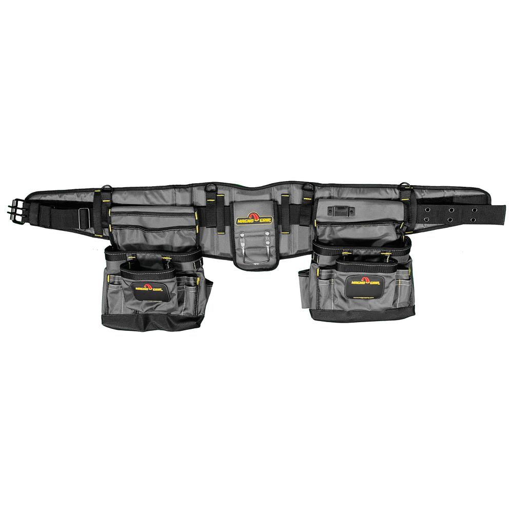 MagnoGrip 19-Pocket Builders Tool Belt with Integrated Back Support