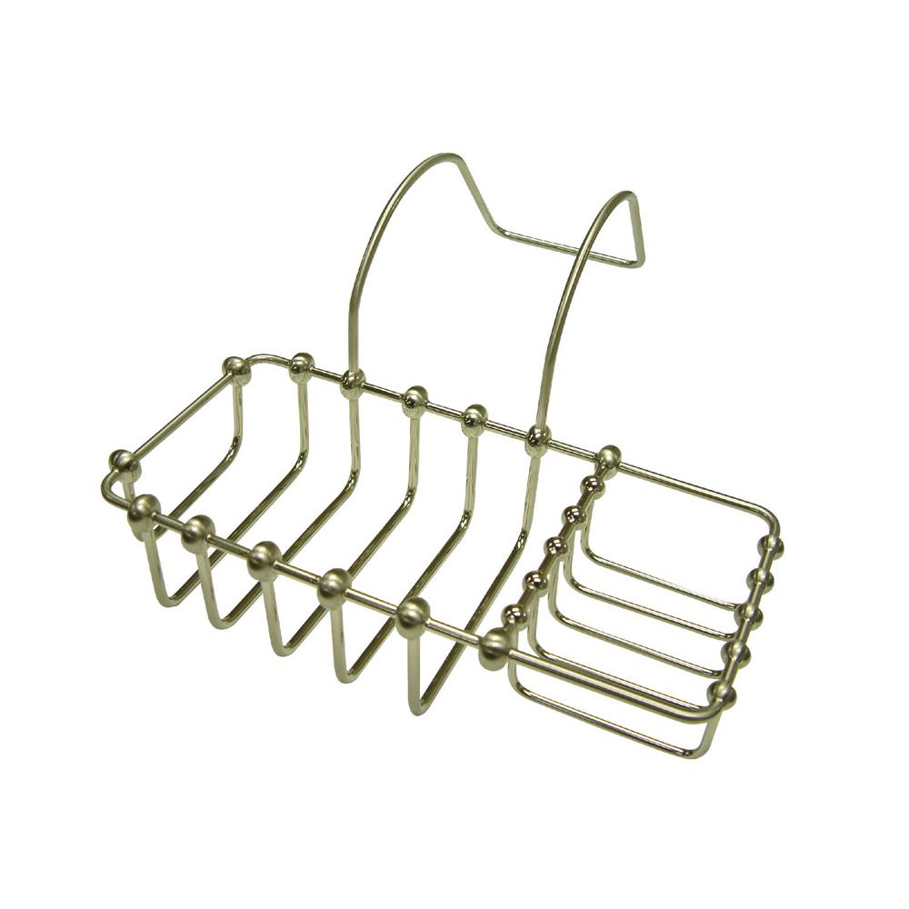 Kingston Br Soap And Sponge Claw Foot Bathtub Caddy In Satin Kingston Br Soap And Sponge Claw Foot Bathtub Caddy In Satin Nickel