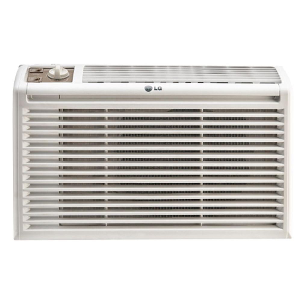 Lg Electronics 5 000 Btu 115 Volt Window Air Conditioner In White Lw5016 The Home Depot