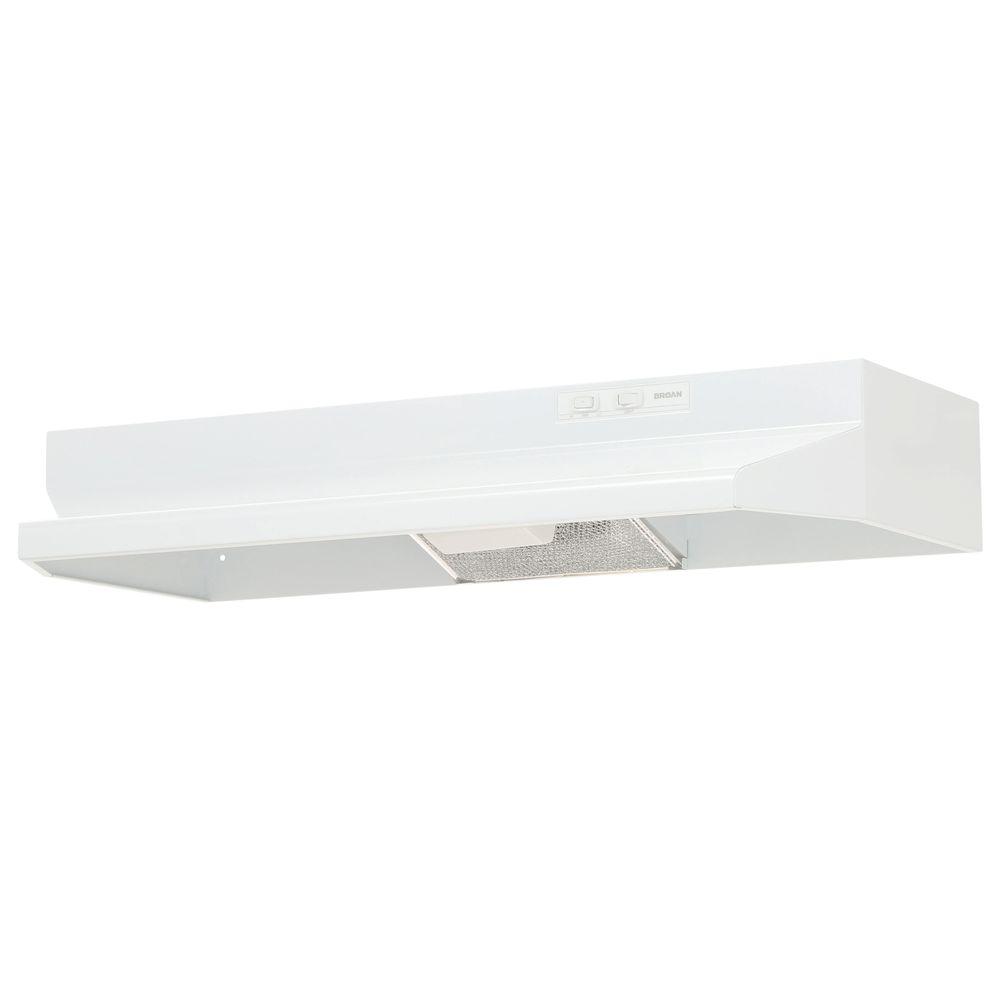Broan 40000 Series 36 in. Range Hood in White403601 The Home Depot