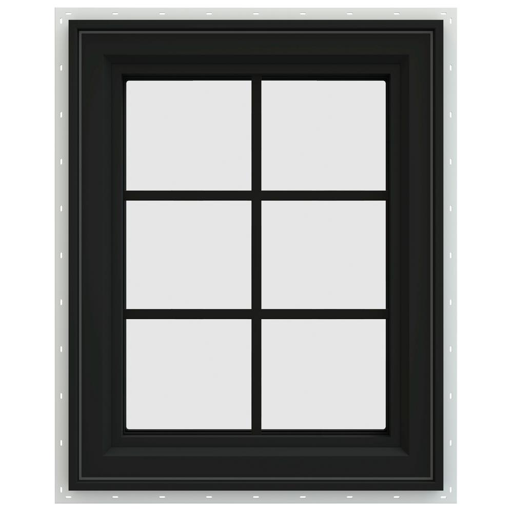 JELDWEN 23.5 in. x 35.5 in. V4500 Series LeftHand Casement Vinyl