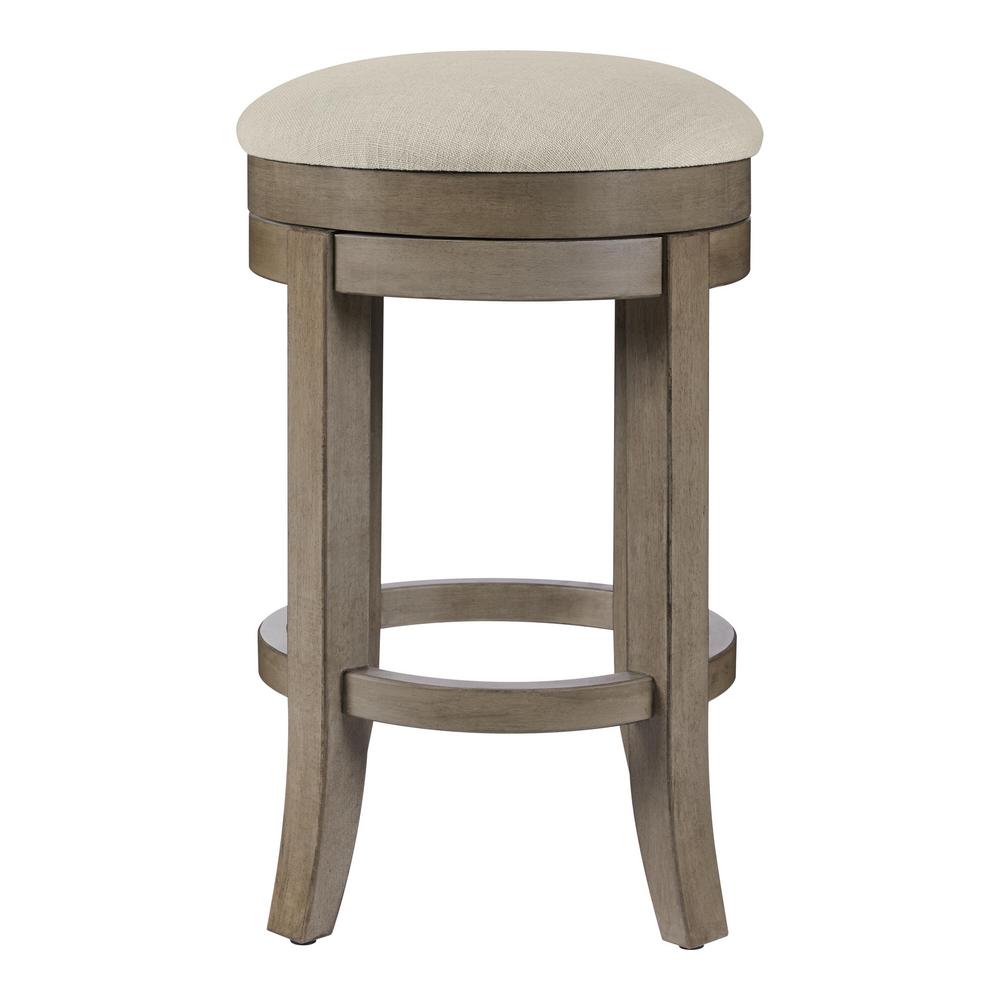 Home Decorators Collection Hillburn Portabello Backless Swivel Counter stool