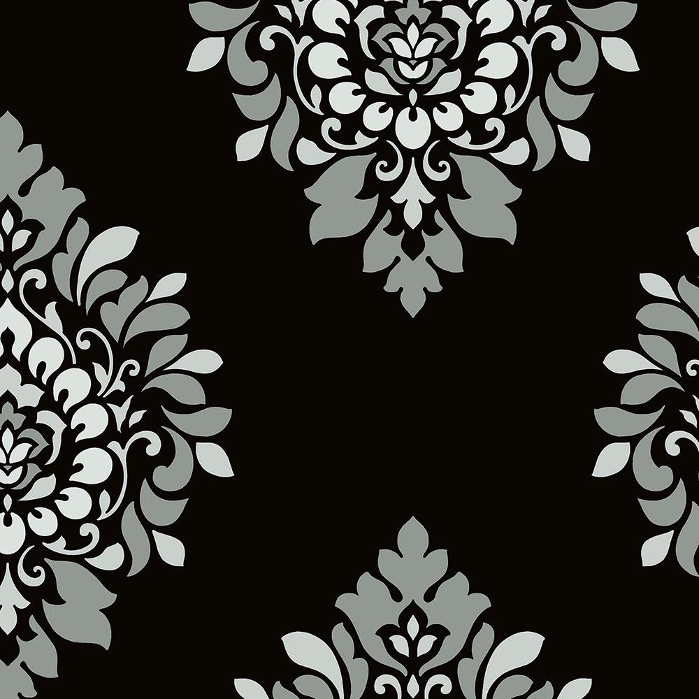 Norwall Medallion Damask WallpaperBW28737 The Home Depot