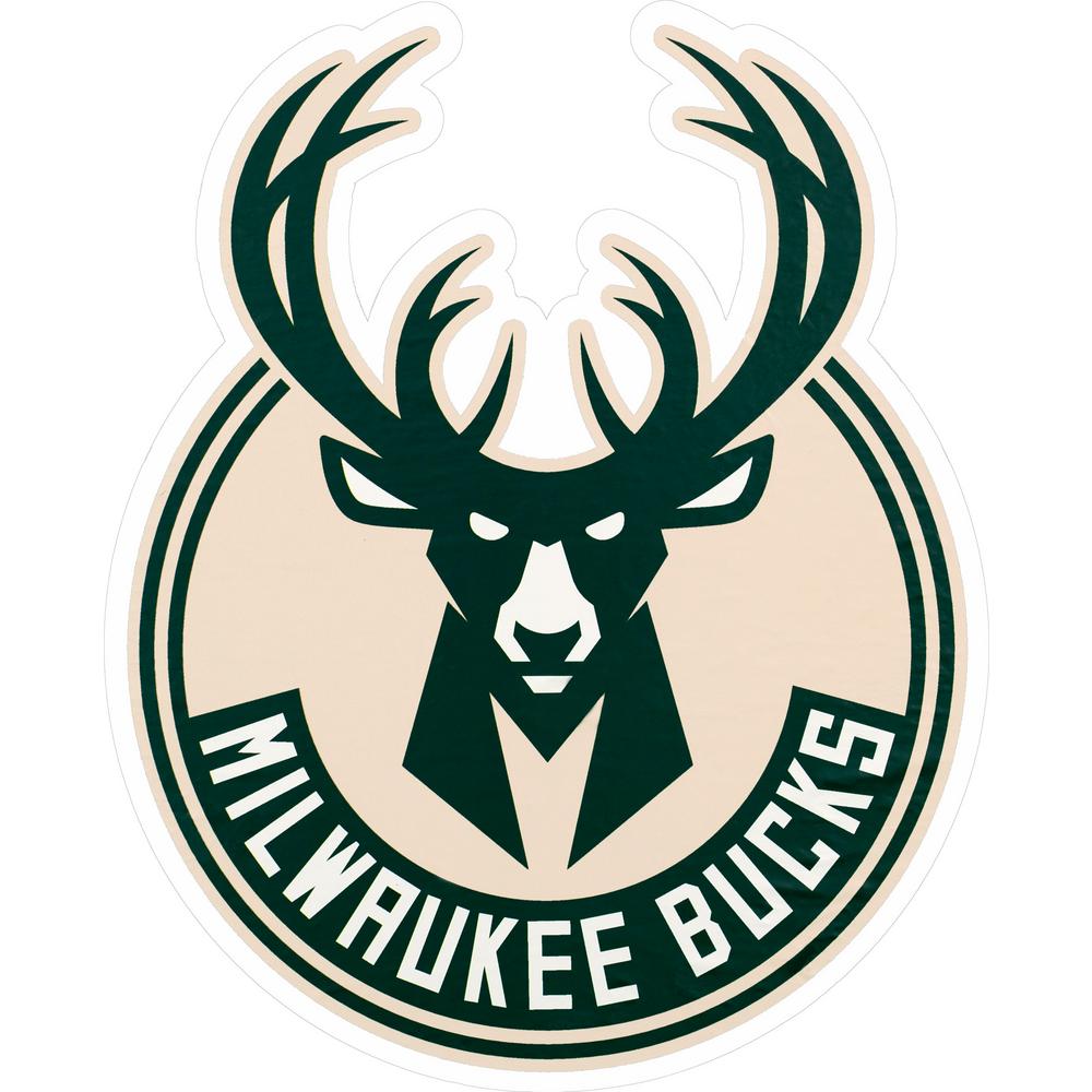 Applied Icon Nba Milwaukee Bucks Outdoor Logo Graphic Large Nbop1703 The Home Depot