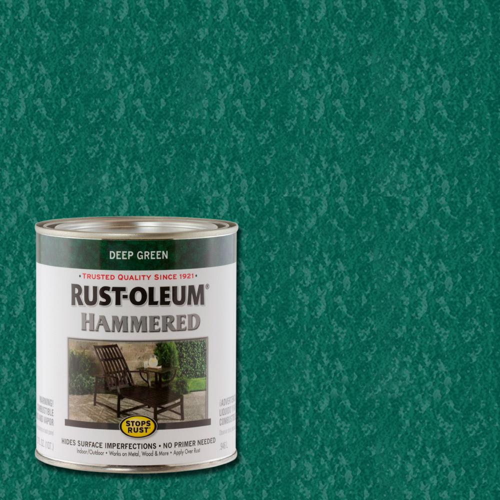 Rust Oleum Stops 1 Qt Deep Green Hammered Preventive Deep Green Hammered Rust Preventive Paint Case