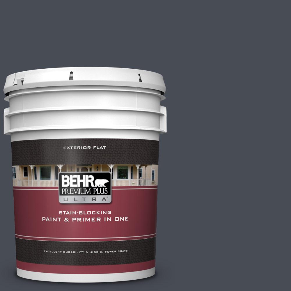 BEHR ULTRA 5 gal. PPU1520 Poppy Seed Flat Exterior Paint and Primer