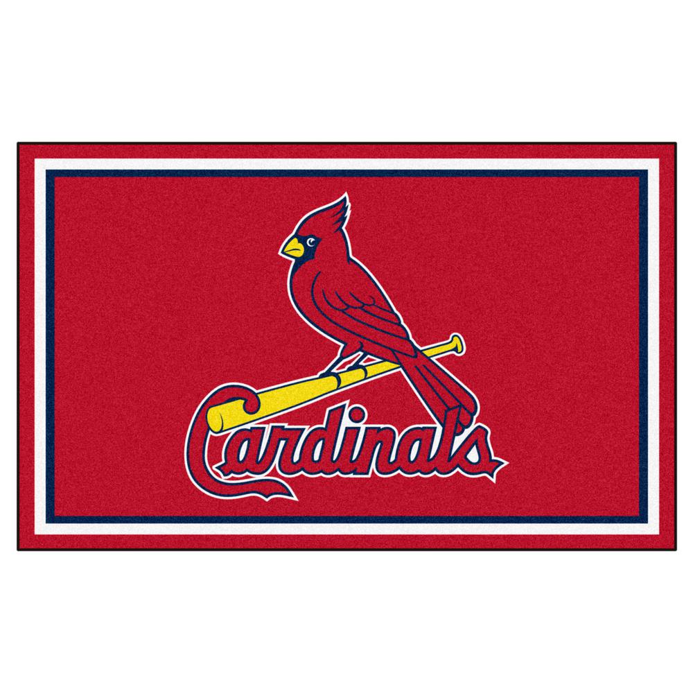 FANMATS St. Louis Cardinals 4 ft. x 6 ft. Area Rug-7085 - The Home Depot