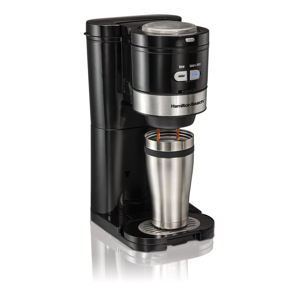 Hamilton Beach Grind and Brew 2-Cup Single-Serve