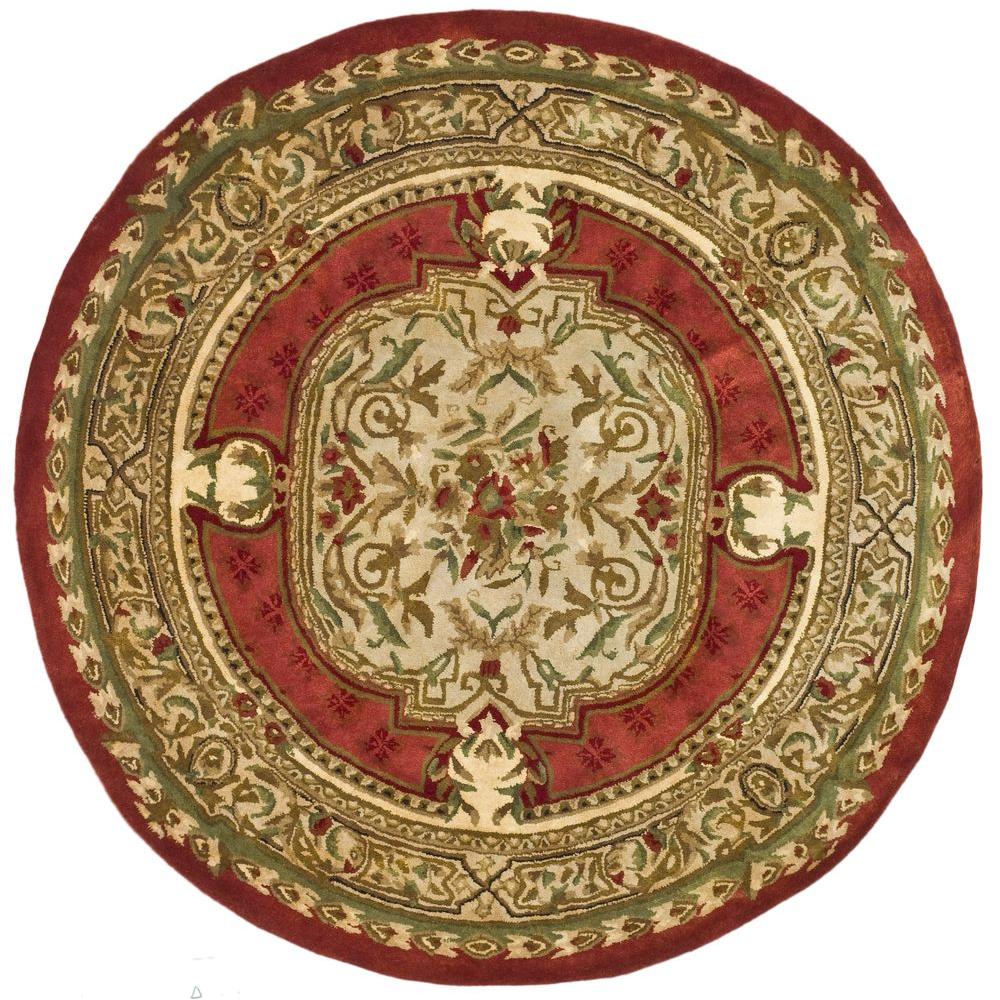 Safavieh Classic Burgundy 6 ft. x 6 ft. Round Area RugCL755A6R The