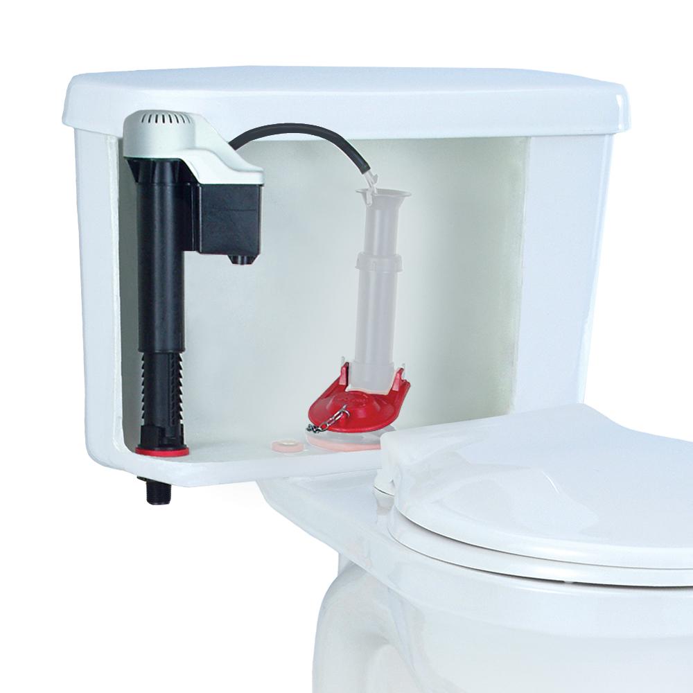 QuietFill Fill Valve and Flapper Kit Flush Toilet Repair Tank Bowl