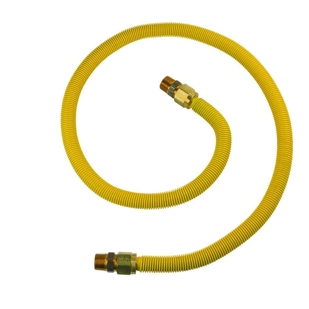 BrassCraft ProCoat 3/4 in. MIP x 3/4 in. MIP x 60 in. Stainless Steel