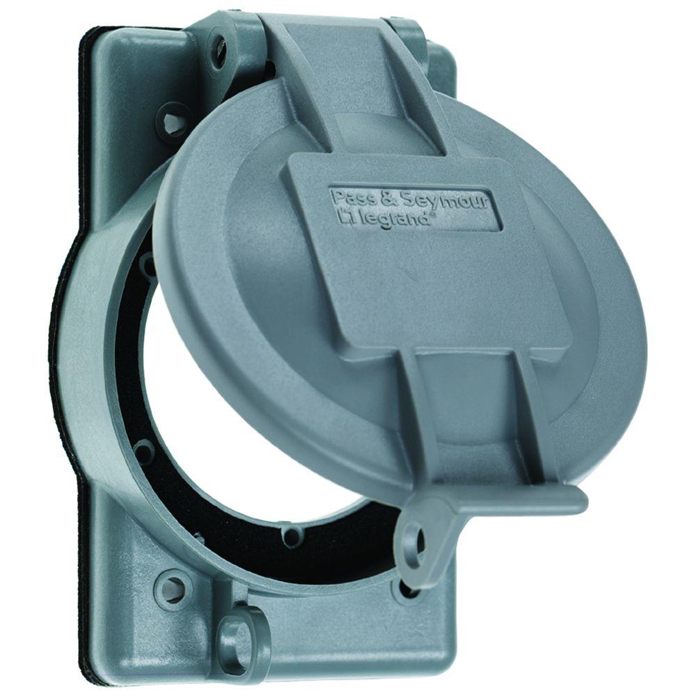 Legrand Pass and Seymour 1Gang Weatherproof Lift Cover for Flanged Inlets/OutletsWPG2CC3 The