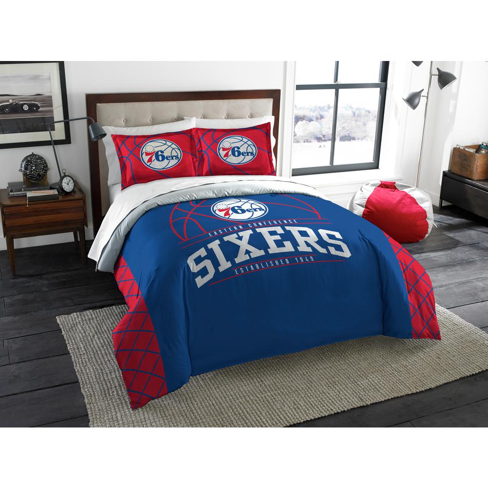 76ers 3 Piece Multicolored Full Comforter Set 1nba849000020ret