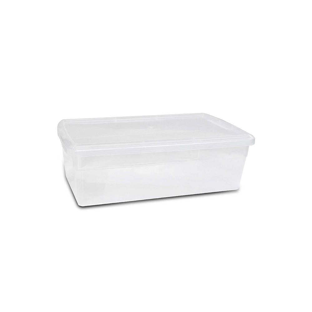 Hdx 6 Qt Premium Shoe Box In Clear