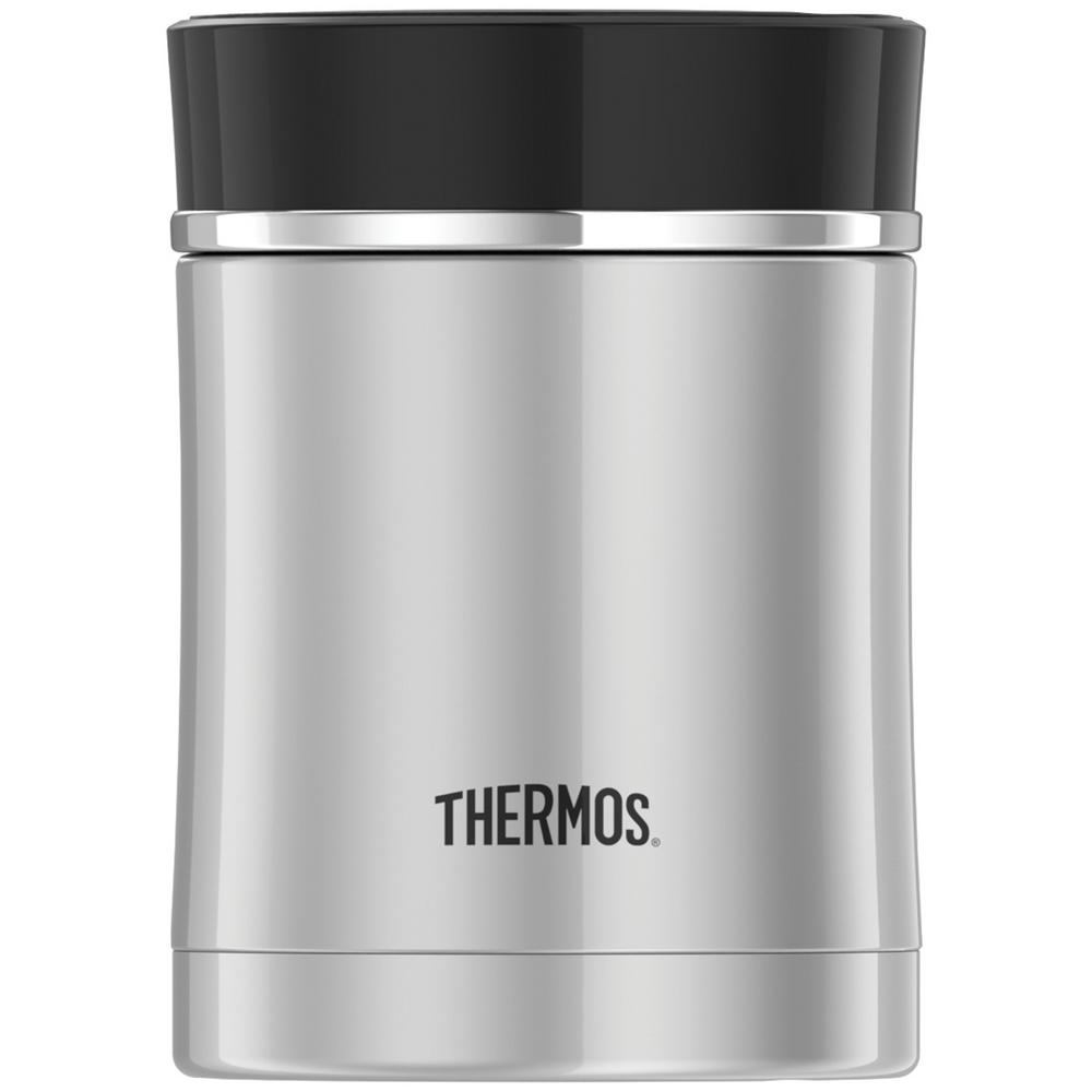Thermos Sipp 16 oz. Stainless Steel Black Food JarNS340BK004 The