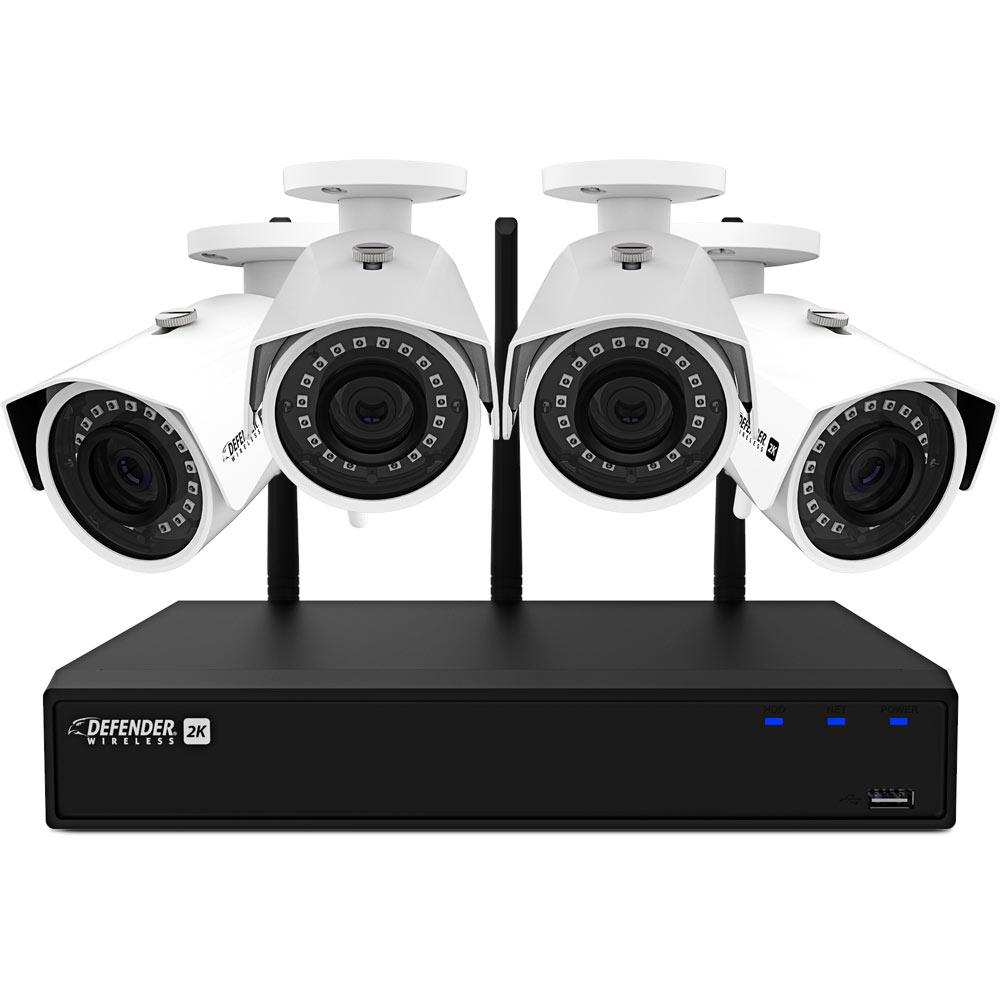 Defender Ultra HD 4K (8MP) DIY Wired Security System with 16 Weather Resistant, Night Vision
