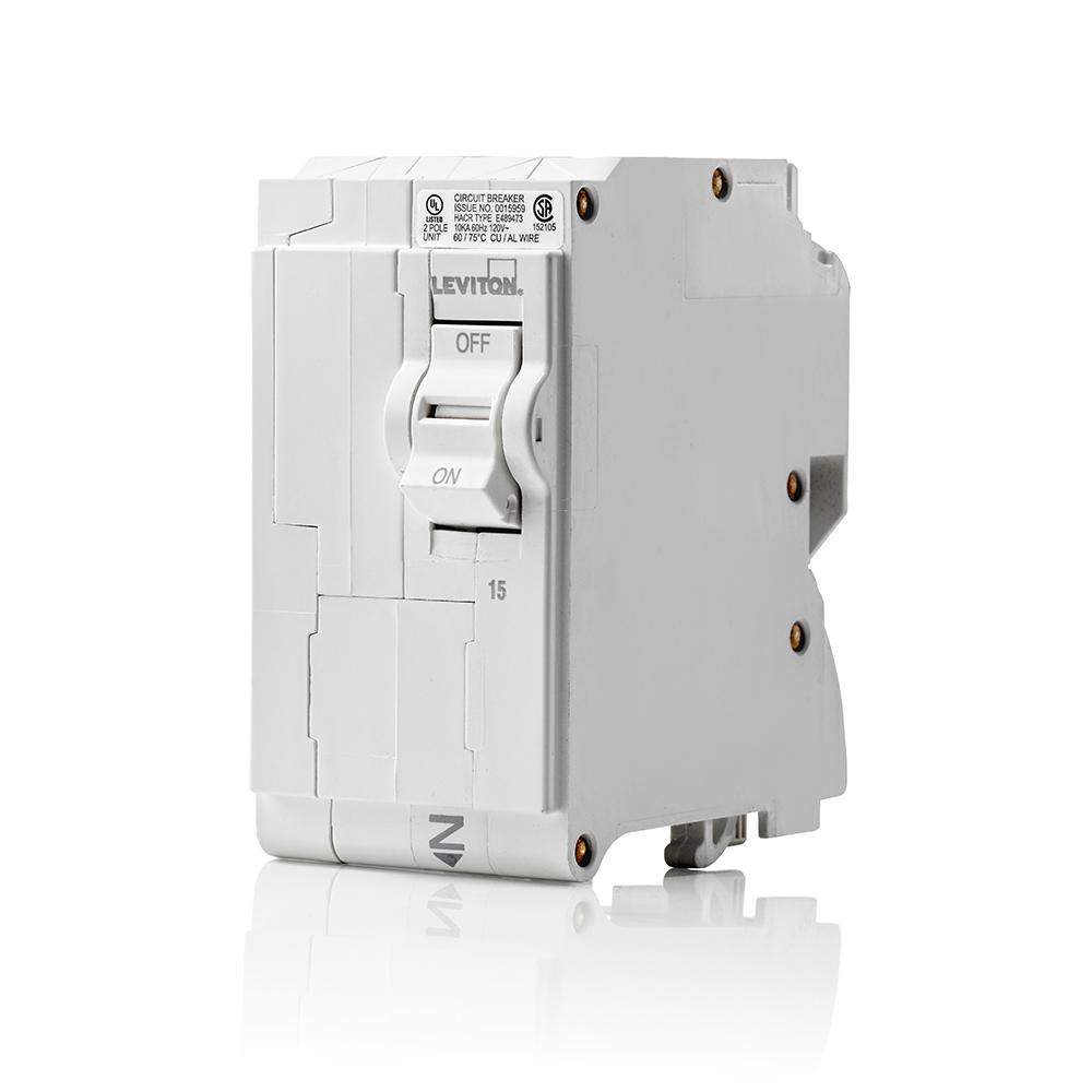 Leviton 15 Amp 2Pole 120/240VAC PlugOn Standard Branch Circuit
