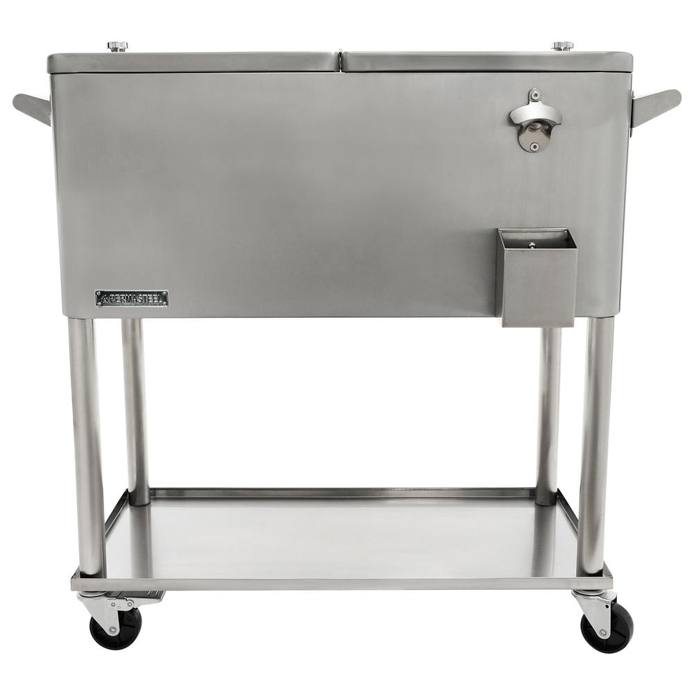 120 quart stainless steel party cooler