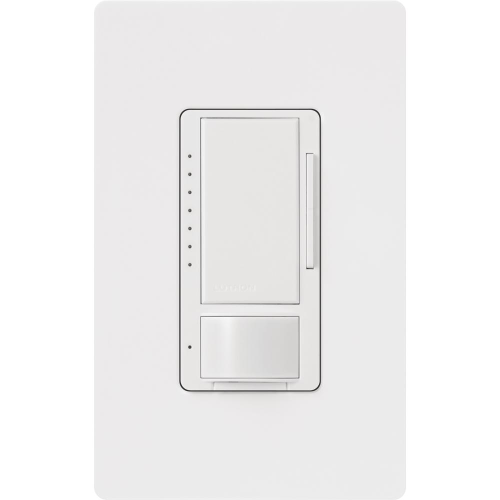 Lutron Maestro C.L Dimmer and Motion Sensor with Wallplate, Single Pole and MultiLocation