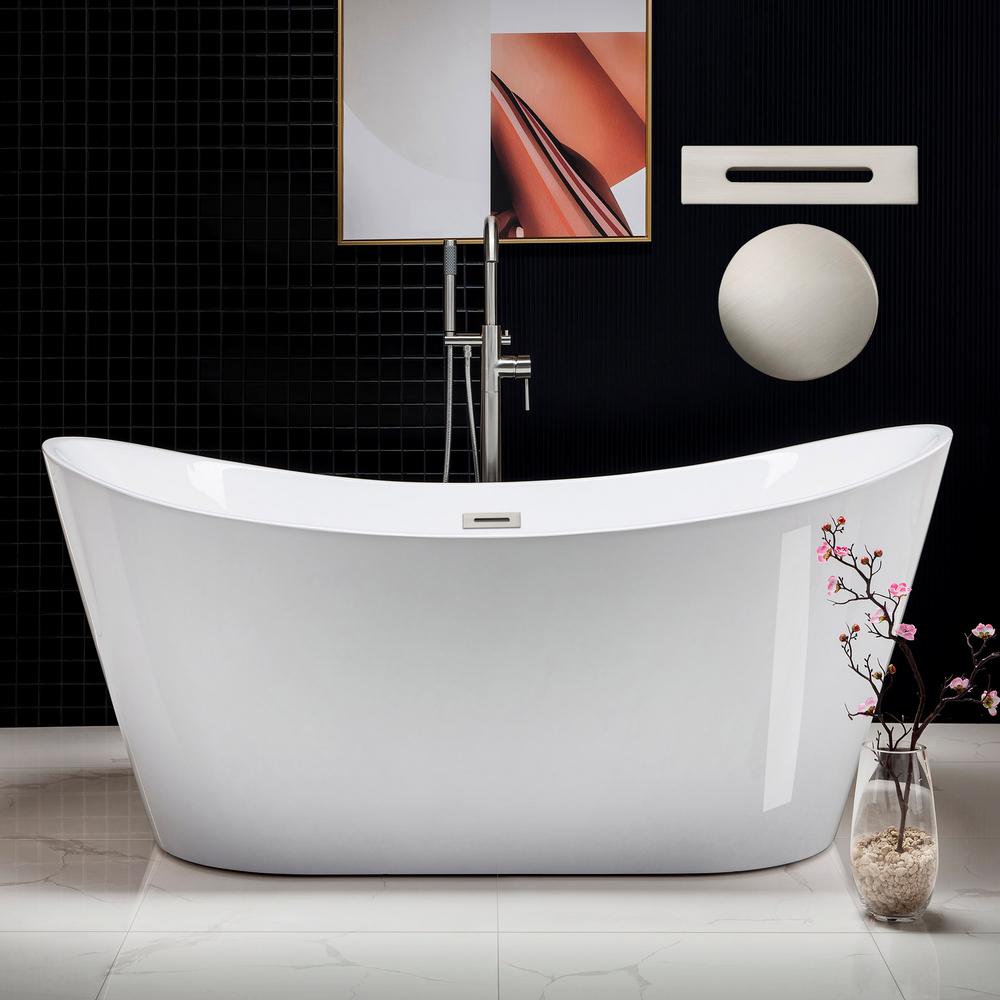 double slipper freestanding bathtub