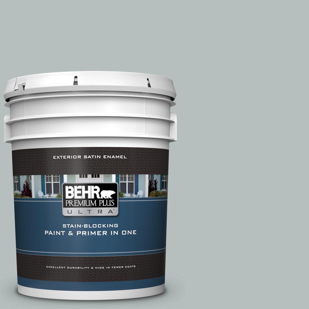 Behr Premium Plus Ultra 5 Gal 720e 3 Rocky Mountain Sky Satin 720e 3 Rocky Mountain Sky Satin Enamel