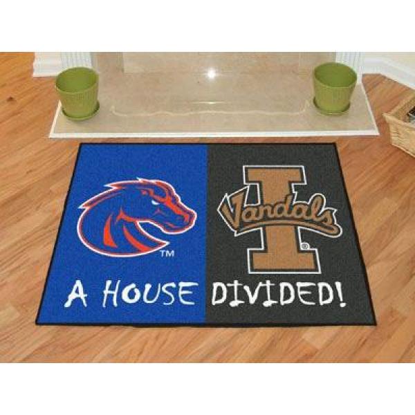 Fanmats Ncaa Boise State Idaho House Divided 3 Ft X 4 Area Fanmats Ncaa Boise State Idaho House