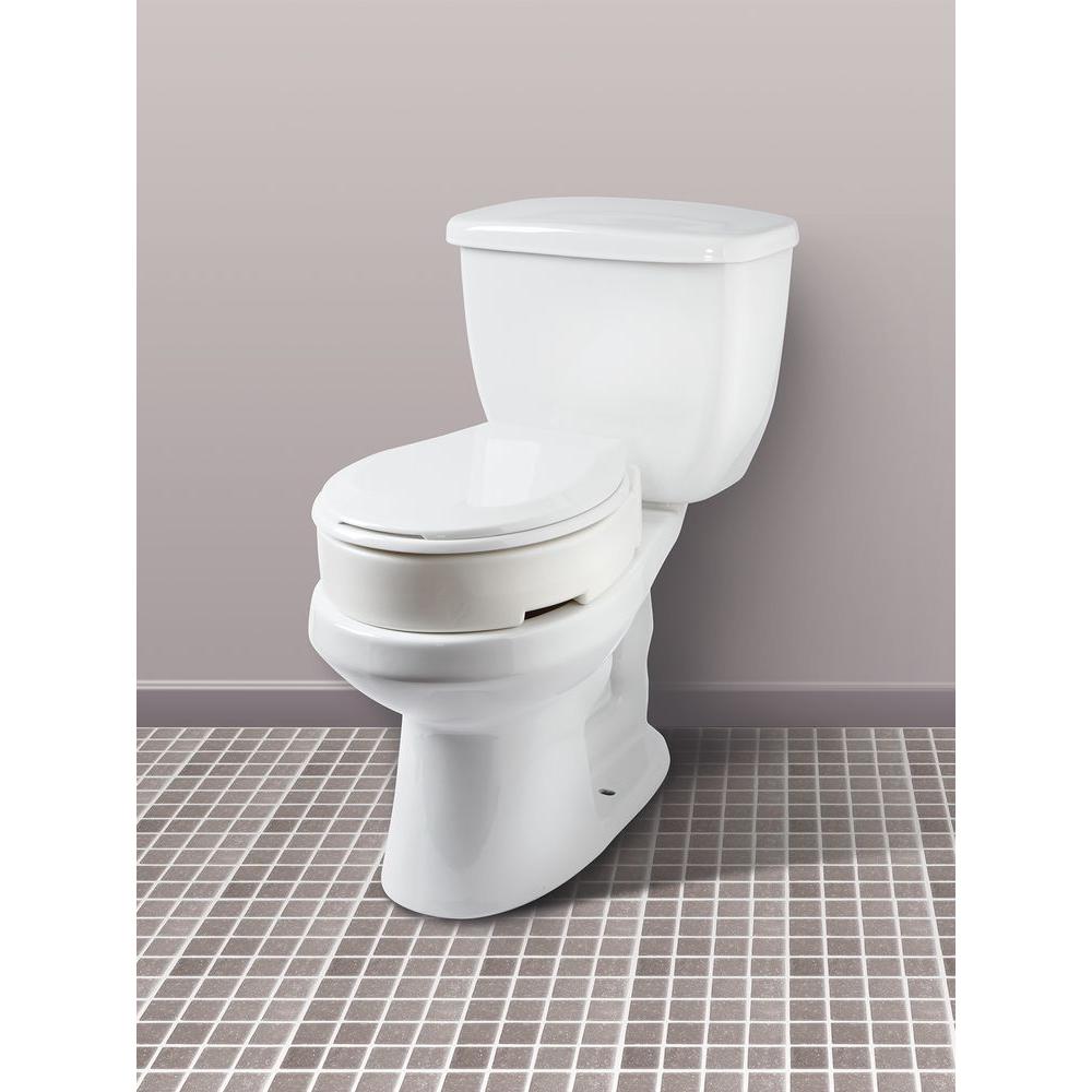 Carex Health Brands Hinged Toilet Seat Riser, Standard eXtremes
