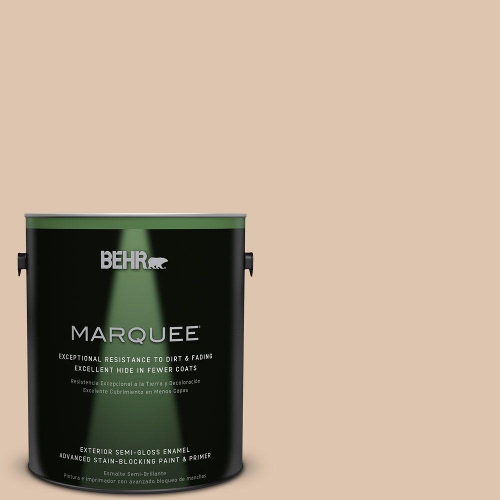 BEHR MARQUEE 1gal. N2502 Brazilian Tan SemiGloss Enamel Exterior