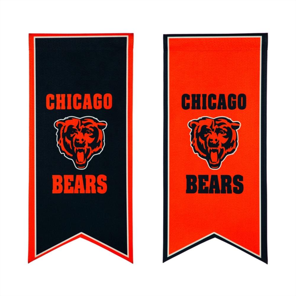 Evergreen 12.5 in. x 28 in. Chicago Bears Garden Banner Flag-14LB3805XL ...