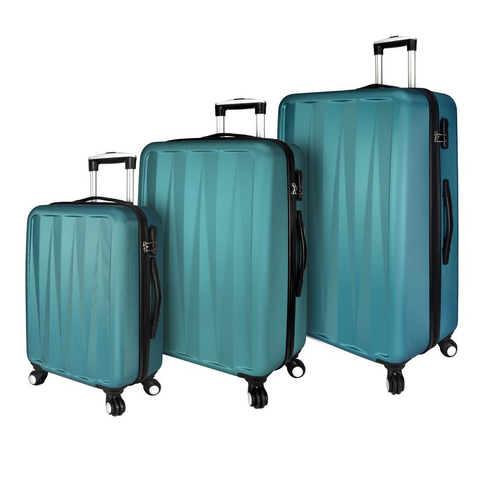 elite luggage omni 3 pc hardside spinner set