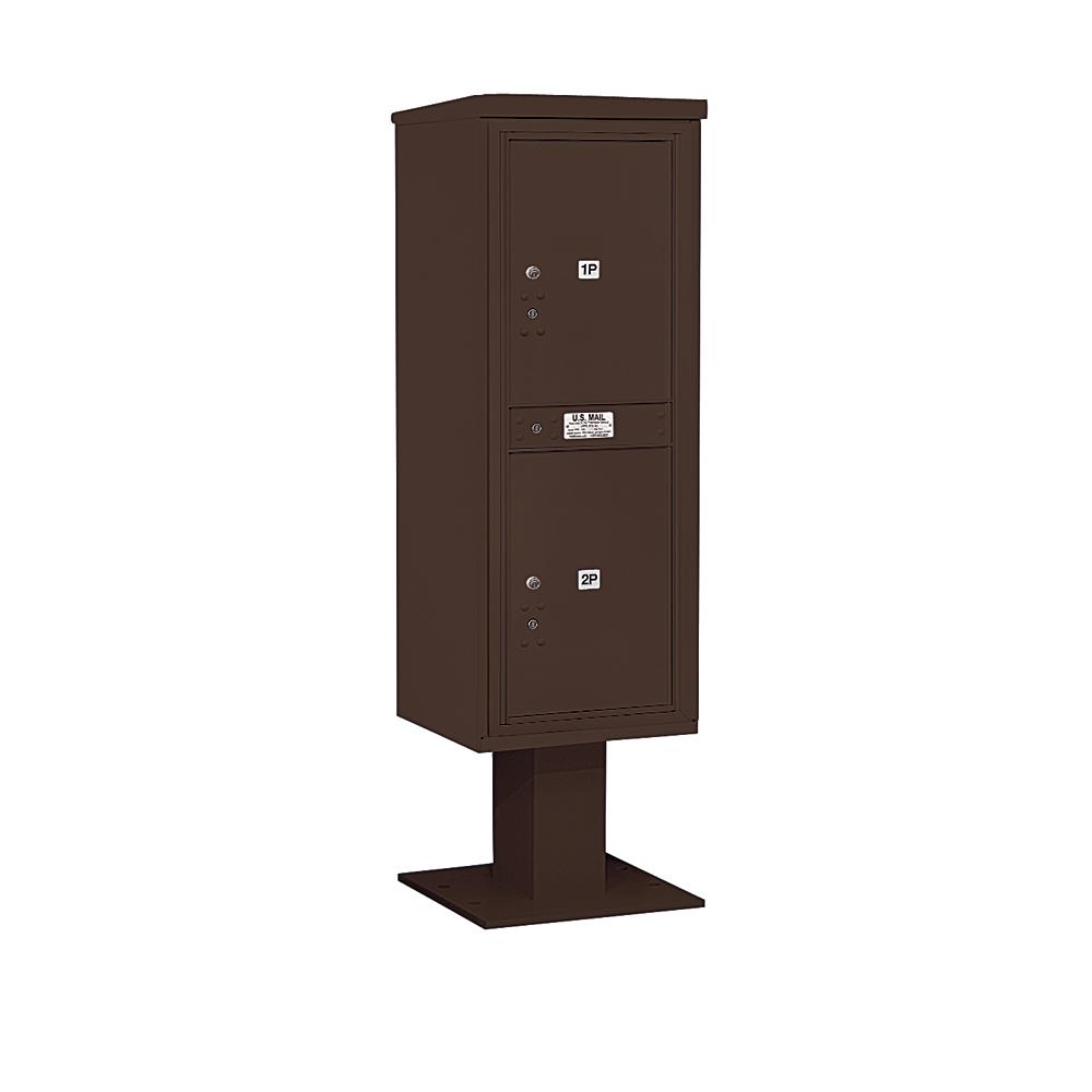 Architectural Mailboxes Oasis 360 Locking Parcel Mailbox with 2Access Doors Black6300B10